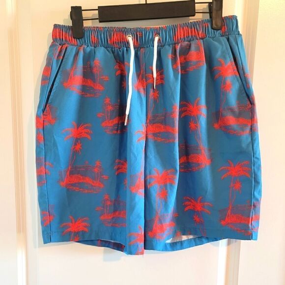 MOSMANN Wear/Under Palm Tree Swim Trunks - Picture 1 of 13